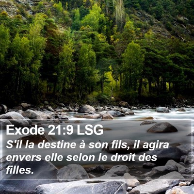 Exode 21:9 LSG Bible Verse Image