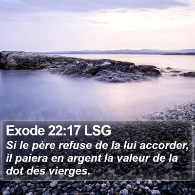 Exode 22:17 LSG Bible Verse Image