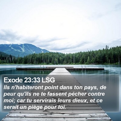 Exode 23:33 LSG Bible Verse Image