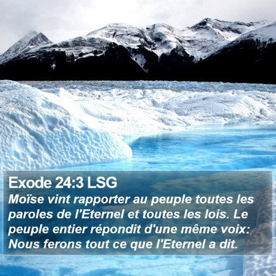 Exode 24:3 LSG Bible Verse Image
