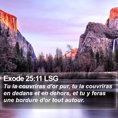 Exode 25:11 LSG Bible Verse Image