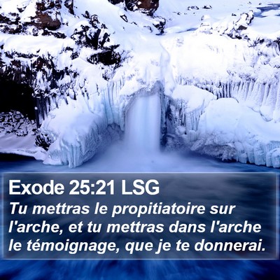 Exode 25:21 LSG Bible Verse Image