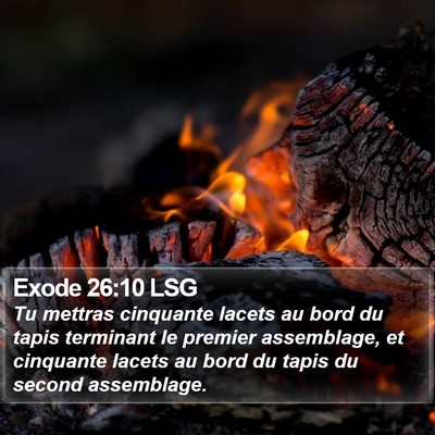 Exode 26:10 LSG Bible Verse Image