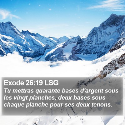 Exode 26:19 LSG Bible Verse Image