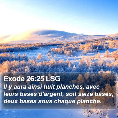 Exode 26:25 LSG Bible Verse Image