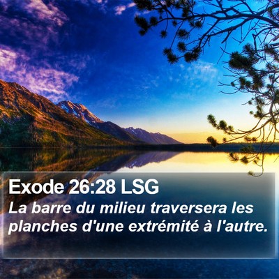 Exode 26:28 LSG Bible Verse Image