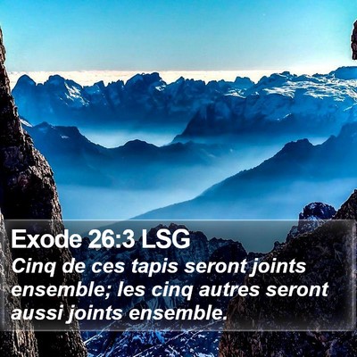Exode 26:3 LSG Bible Verse Image