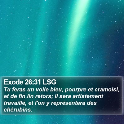 Exode 26:31 LSG Bible Verse Image