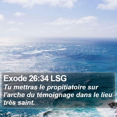 Exode 26:34 LSG Bible Verse Image