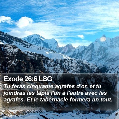 Exode 26:6 LSG Bible Verse Image