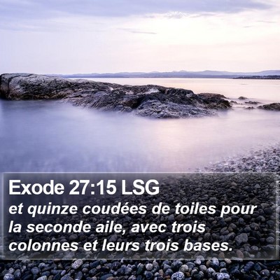 Exode 27:15 LSG Bible Verse Image