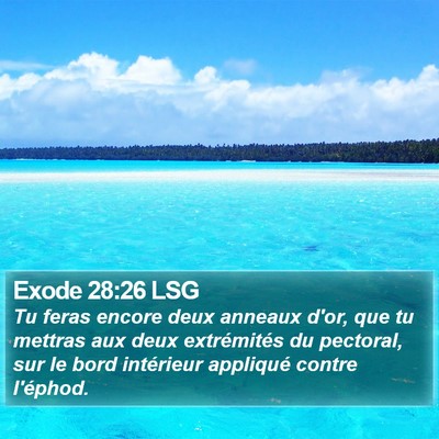 Exode 28:26 LSG Bible Verse Image