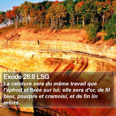 Exode 28:8 LSG Bible Verse Image
