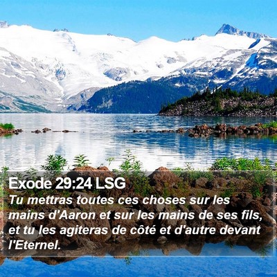 Exode 29:24 LSG Bible Verse Image