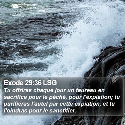 Exode 29:36 LSG Bible Verse Image
