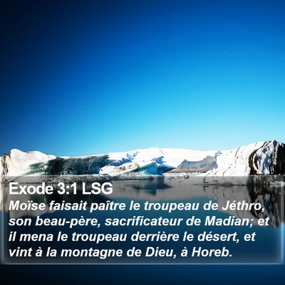 Exode 3:1 LSG Bible Verse Image
