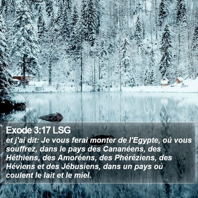 Exode 3:17 LSG Bible Verse Image