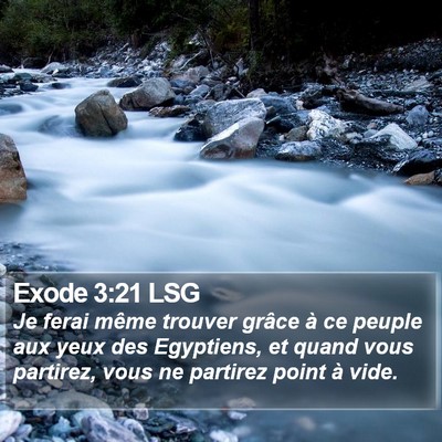 Exode 3:21 LSG Bible Verse Image