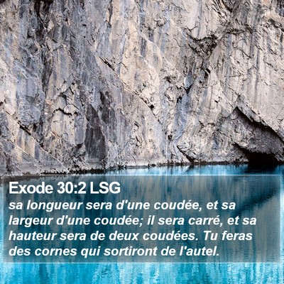 Exode 30:2 LSG Bible Verse Image