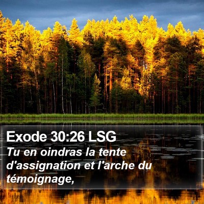 Exode 30:26 LSG Bible Verse Image