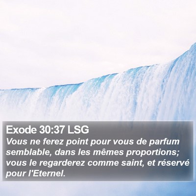 Exode 30:37 LSG Bible Verse Image