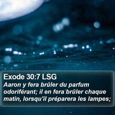 Exode 30:7 LSG Bible Verse Image
