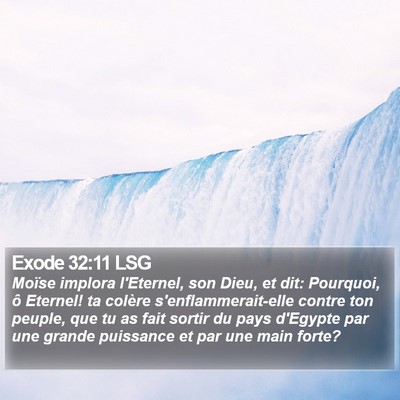 Exode 32:11 LSG Bible Verse Image