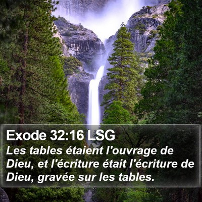 Exode 32:16 LSG Bible Verse Image