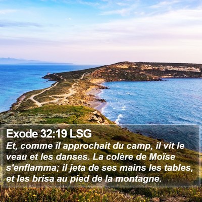 Exode 32:19 LSG Bible Verse Image