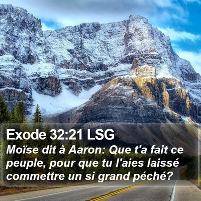 Exode 32:21 LSG Bible Verse Image