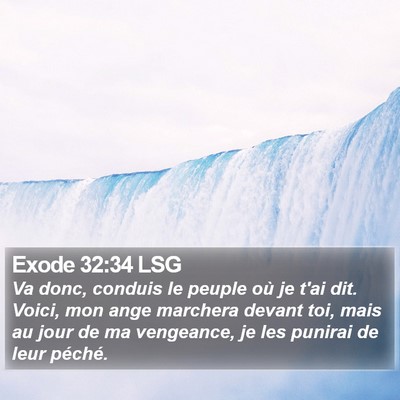 Exode 32:34 LSG Bible Verse Image