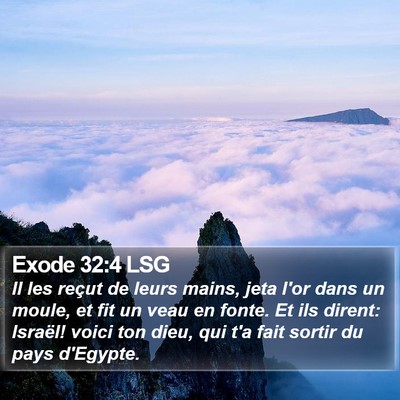 Exode 32:4 LSG Bible Verse Image