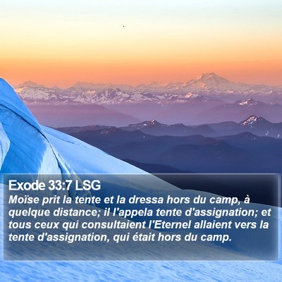 Exode 33:7 LSG Bible Verse Image