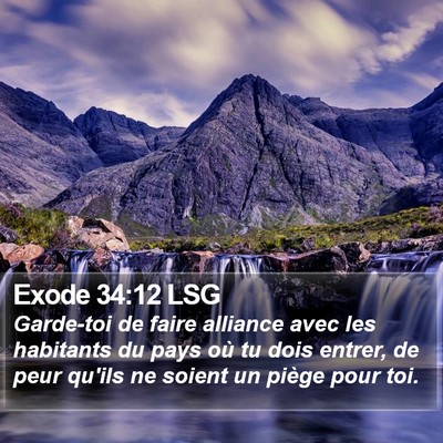 Exode 34:12 LSG Bible Verse Image