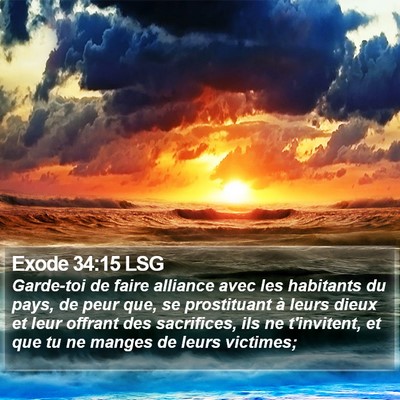 Exode 34:15 LSG Bible Verse Image