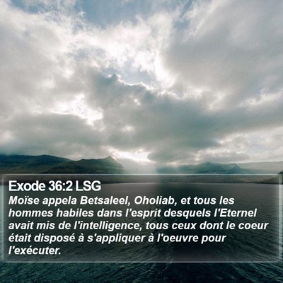 Exode 36:2 LSG Bible Verse Image