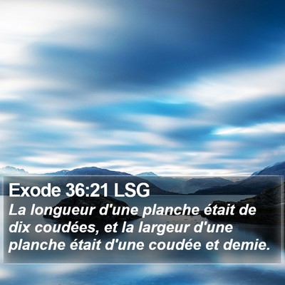 Exode 36:21 LSG Bible Verse Image