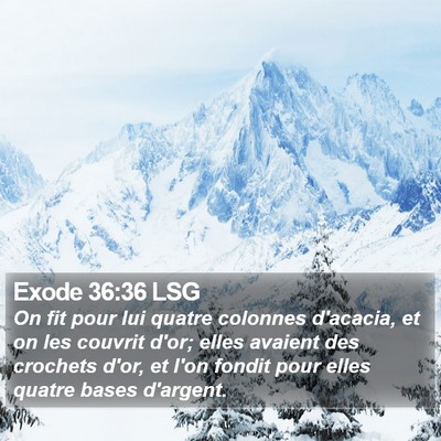 Exode 36:36 LSG Bible Verse Image