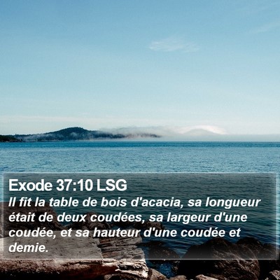 Exode 37:10 LSG Bible Verse Image