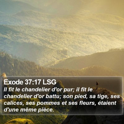 Exode 37:17 LSG Bible Verse Image
