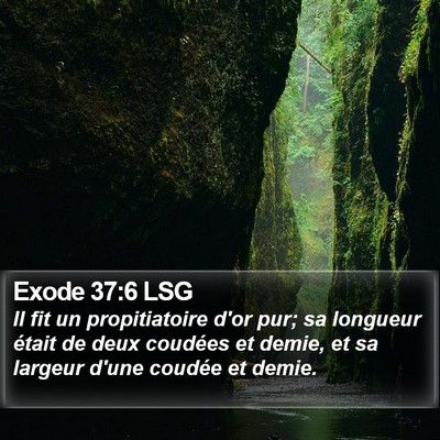 Exode 37:6 LSG Bible Verse Image