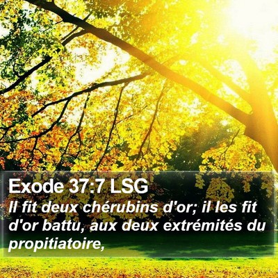 Exode 37:7 LSG Bible Verse Image