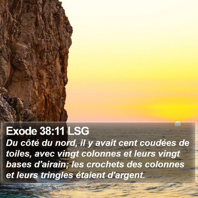 Exode 38:11 LSG Bible Verse Image