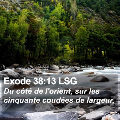 Exode 38:13 LSG Bible Verse Image