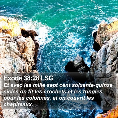 Exode 38:28 LSG Bible Verse Image