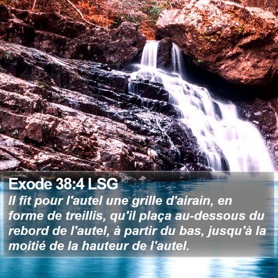 Exode 38:4 LSG Bible Verse Image