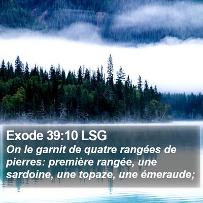 Exode 39:10 LSG Bible Verse Image