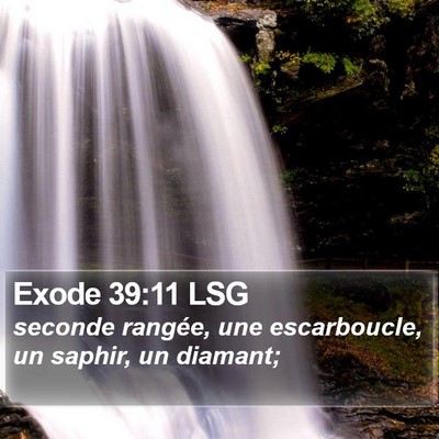 Exode 39:11 LSG Bible Verse Image