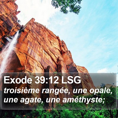 Exode 39:12 LSG Bible Verse Image