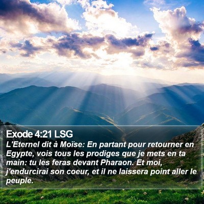 Exode 4:21 LSG Bible Verse Image